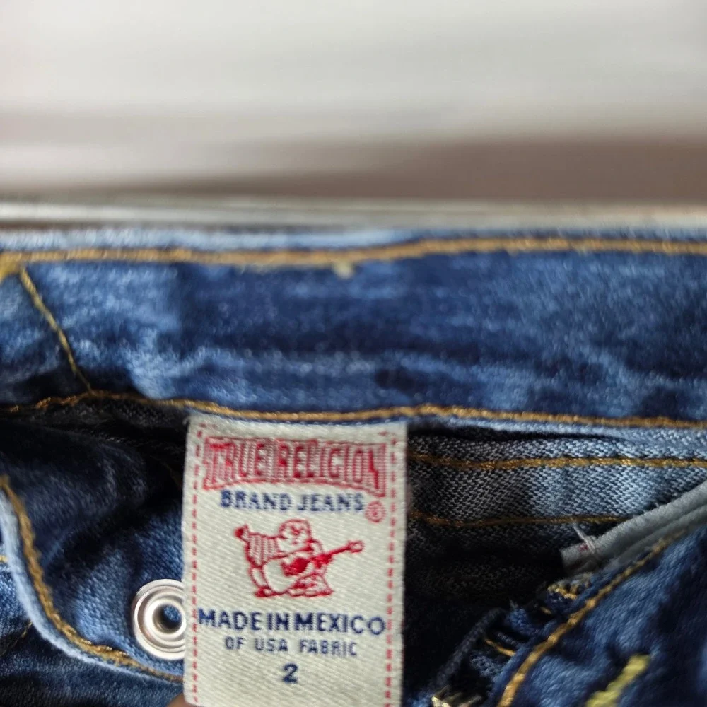 True‎ Religion Boys Jack Straight Leg Jeans Medium Wash Size 2 Denim Pants